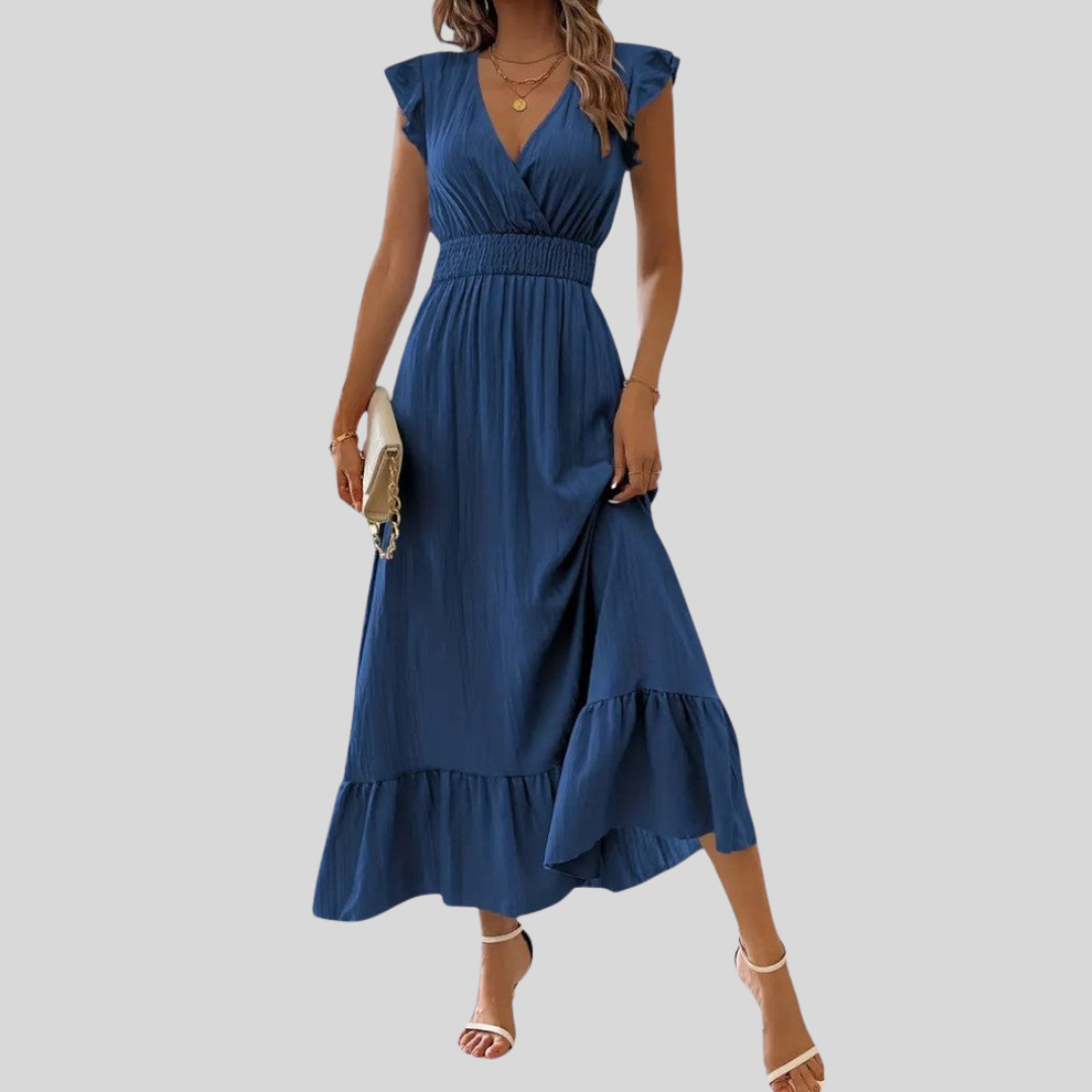 Tereza | Elegantti vapaasti laskeutuva mekko