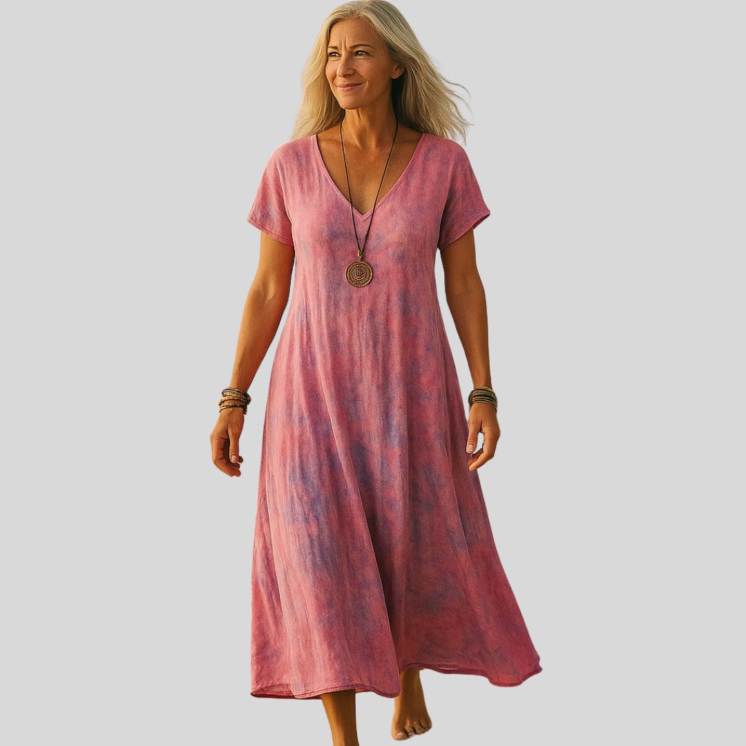 Gianna | Vintage-tyylinen mekko, jossa on gradienttimuotoilu