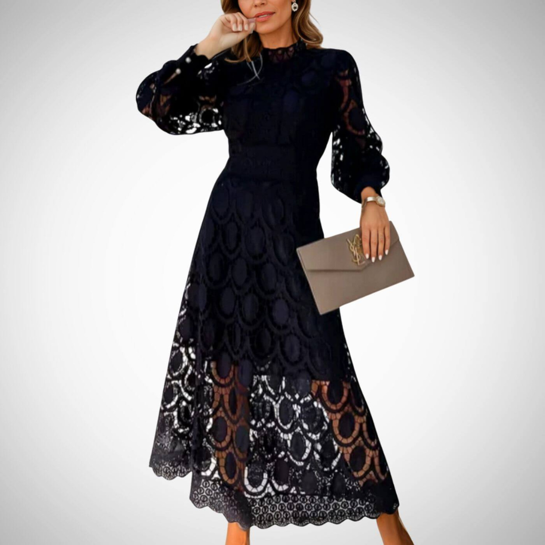Veronika | Elegantti maksimekko pitsiyksityiskohdilla