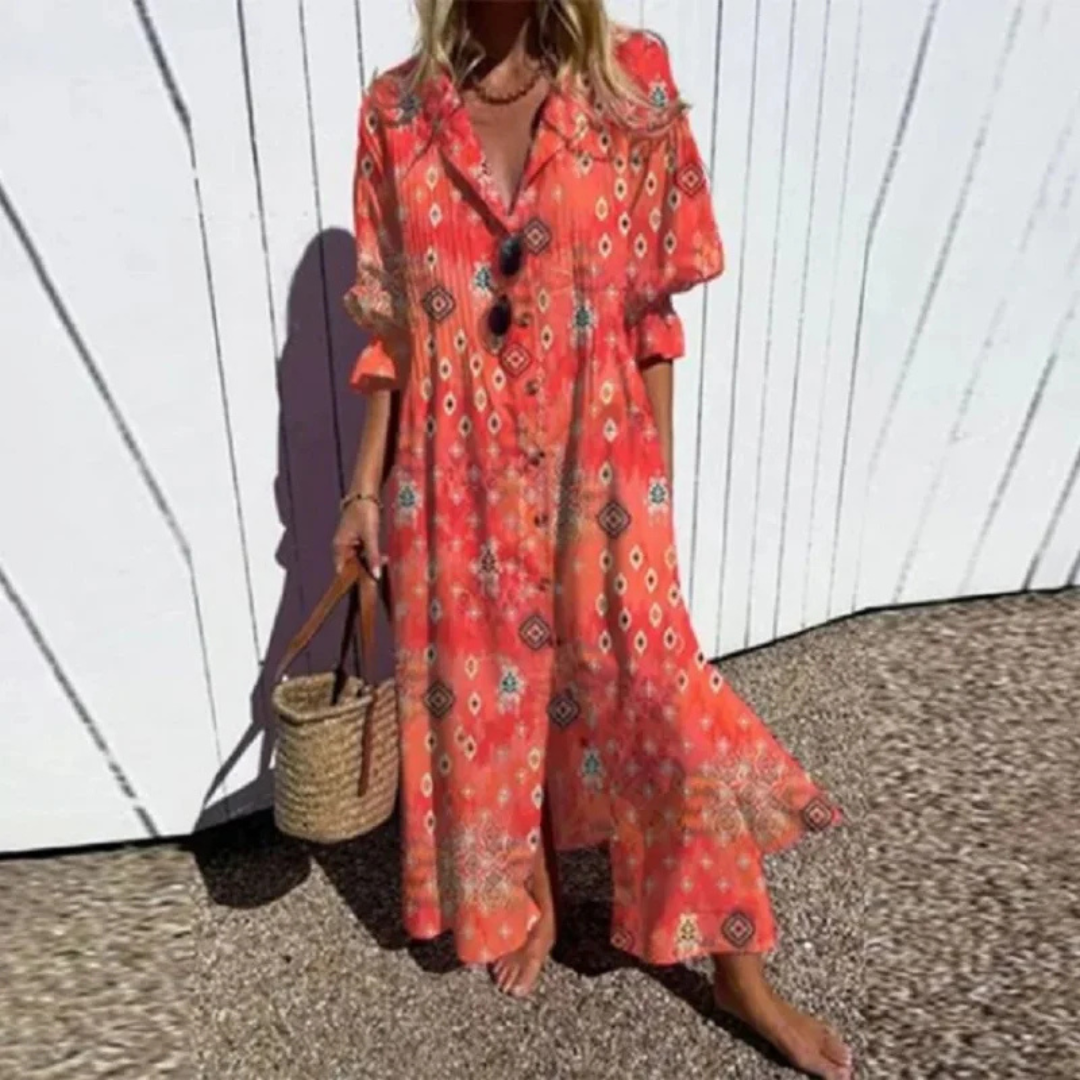 Kateřina | Boho-tyylinen Vapaamuotoinen Mekko