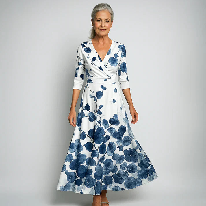Lucie | Elegantti Kukallinen Mekko Vaatimuksella