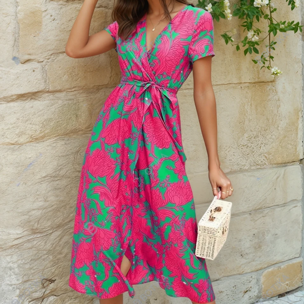 Florence | Kevyt ja Elegantti Värikäs Mekko